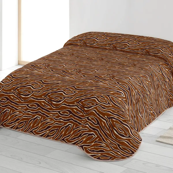 Prešívaný prikrývka na posteľ s potlačou Zebra