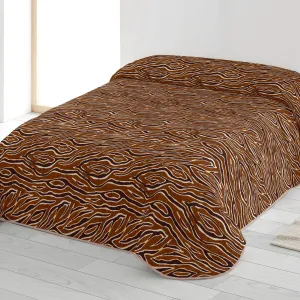 Prešívaný prikrývka na posteľ s potlačou Zebra