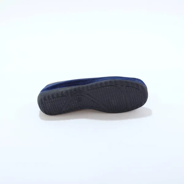 Velúrové slippers papuče s kontrastným lemom