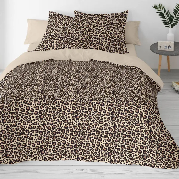 Posteľná bavlnená bielizeň Leopard s potlačou