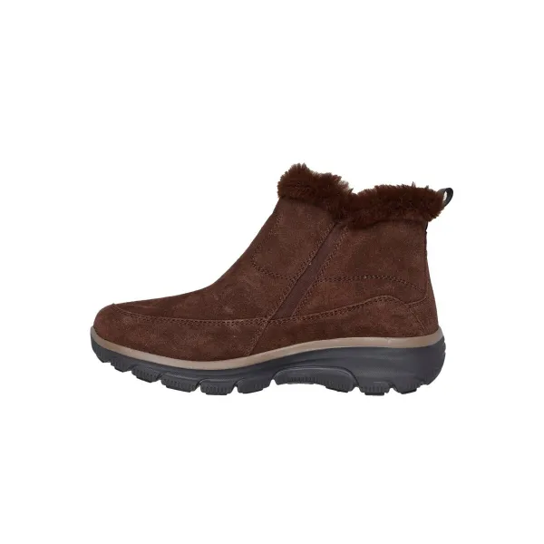 Nízke čižmy RELAXED FIT EASY GOING COOL ZIP Skechers® s umelou kožušinou