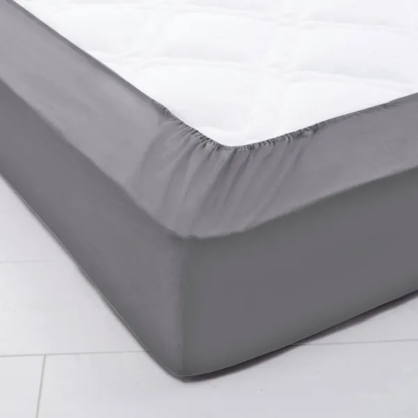 Bbavlnená jednofarebná napínacia plachta s hĺbkou rohov 40 cm