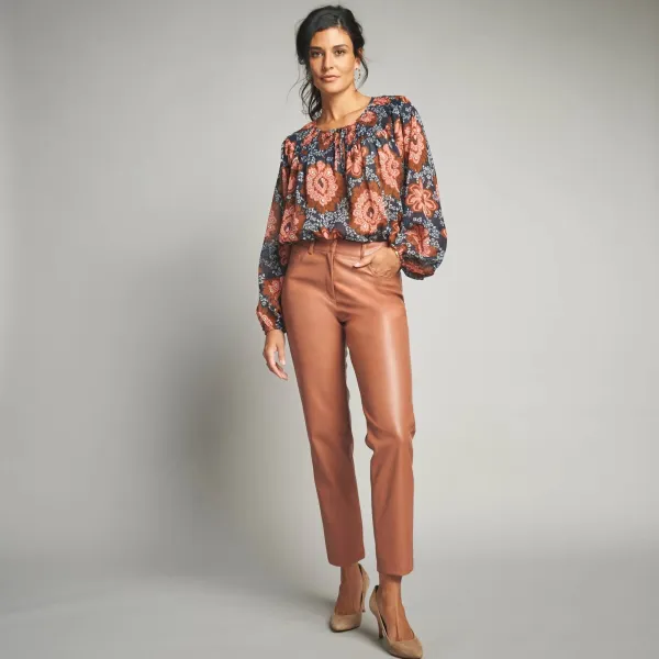 7/8 koženkové nohavice
