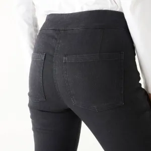 Strečové bootcut džegíny pre nižšiu postavu