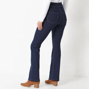 Bootcut džínsy pre vyššiu postavu
