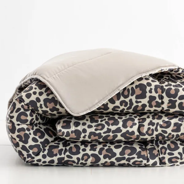 Obojstranná prikrývka z mikrovlákna s potlačou Leopard, 200g/m2