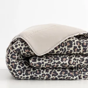 Obojstranná prikrývka z mikrovlákna s potlačou Leopard, 400g/m2