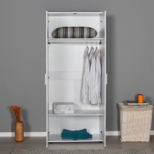 Kalune Design Šatníková skriňa Gorde 80 cm biela