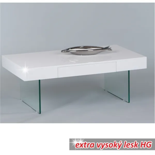 KONDELA Daisy konferenčný stolík biela