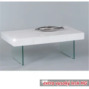 KONDELA Daisy konferenčný stolík biela