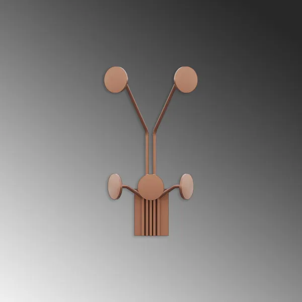 Wallity Nástenný kovový háčik Giraffe 24 cm bronz