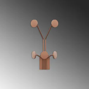 Wallity Nástenný kovový háčik Giraffe 24 cm bronz