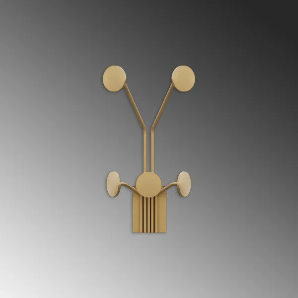 Wallity Nástenný kovový háčik Giraffe 24 cm zlatý