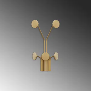 Wallity Nástenný kovový háčik Giraffe 24 cm zlatý