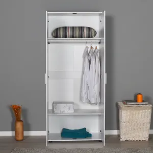Kalune Design Šatníková skriňa Gorde 80 cm biela