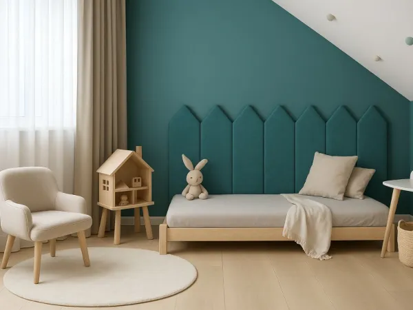 Čalúnený panel na stenu v tvare plotku VELVET Zvoľte farbu: Žltá, Zvoľte rozmer: 20x70 cm, Uchytenie na stenu: So samolepiacim suchým zipsom
