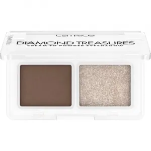 Catrice Diamond Treasures duo očné tiene odtieň 01 Hazel Spark 2.8 g
