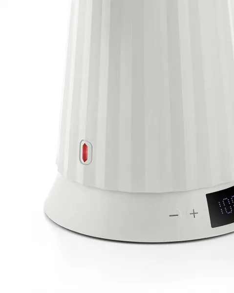 Rýchlovarná kanvica Plissé 1,7L s voľbou teploty vody, biela - Alessi