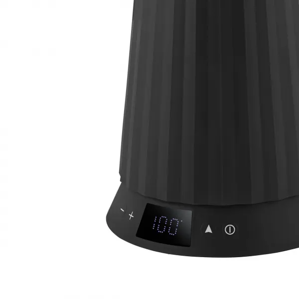 Rýchlovarná kanvica Plissé 1,7L s voľbou teploty vody, čierna - Alessi