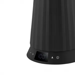 Rýchlovarná kanvica Plissé 1,7L s voľbou teploty vody, čierna - Alessi