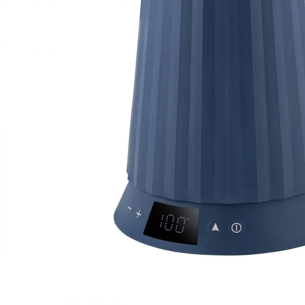 Rýchlovarná kanvica Plissé 1,7L s voľbou teploty vody, modrá - Alessi