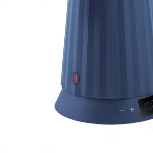 Rýchlovarná kanvica Plissé 1,7L s voľbou teploty vody, modrá - Alessi