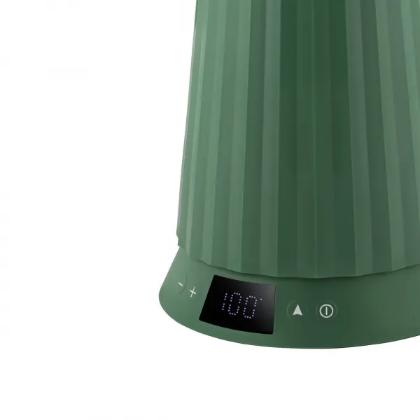 Rýchlovarná kanvica Plissé 1,7L s voľbou teploty vody, zelená - Alessi