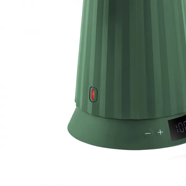 Rýchlovarná kanvica Plissé 1,7L s voľbou teploty vody, zelená - Alessi