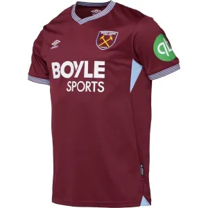 Umbro WEST HAM HOME SS SHIRT Pánsky futbalový dres, vínová, veľkosť