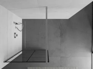 MEXEN/S - KIOTO Sprchová zástena WALK-IN 80x200 cm 8 mm, chróm, čierny vzor 1 800-080-101-01-77