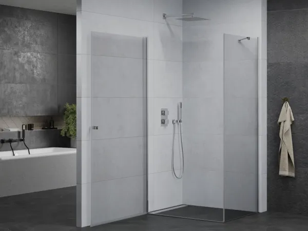 MEXEN/S - PRETORIA sprchovací kút 75x100, transparent, chróm 852-075-100-01-00