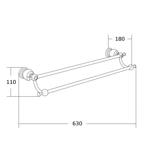 MEXEN - Estela dual držiak uterák chróm 7011525-00