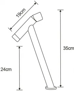 MEXEN - Astro batéria umývadlová vysoká, chróm 746910-00