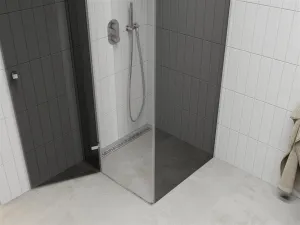 MEXEN/S - ROMA sprchovací kút 90x90, grafit, chróm 854-090-090-01-40