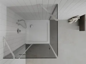 MEXEN/S - Roma sprchovací kút 100x100, grafit, chróm + biela vanička so sifónom 854-100-100-01-40-4010