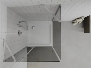 MEXEN/S - Roma sprchovací kút 80x80, grafit, chróm + biela vanička so sifónom 854-080-080-01-40-4010