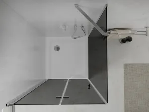 MEXEN/S - Lima sprchovací kút 80x80, grafit, chróm + biela vanička so sifónom 856-080-080-01-40-4010