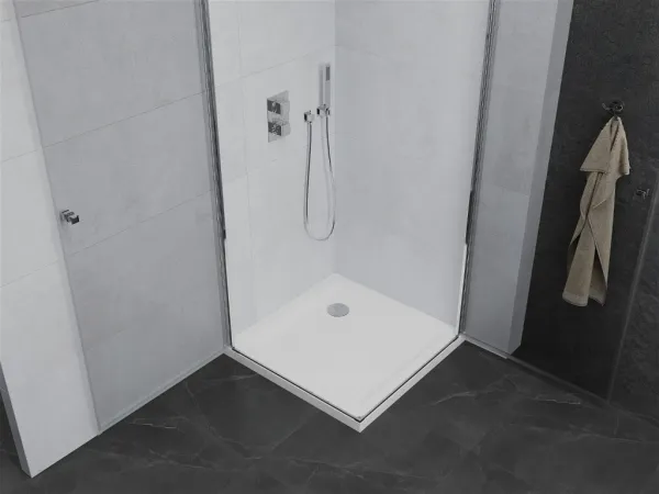 MEXEN/S - PRETORIA duo sprchovací kút 70 x 70, transparent, chróm + vanička vrátane sifónu 852-070-070-01-02-4010