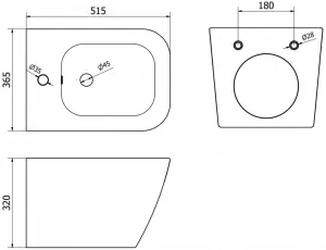 MEXEN - Madox závesný bidet biela 35155100