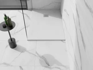 MEXEN - Stone+ sprchová vanička obdĺžniková 120x80, biela 44108012