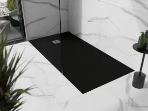 MEXEN - Stone+ sprchová vanička obdĺžniková 180x100, čierna 44701018