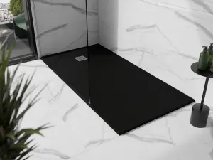 MEXEN - Stone+ sprchová vanička obdĺžniková 180x80, čierna 44708018