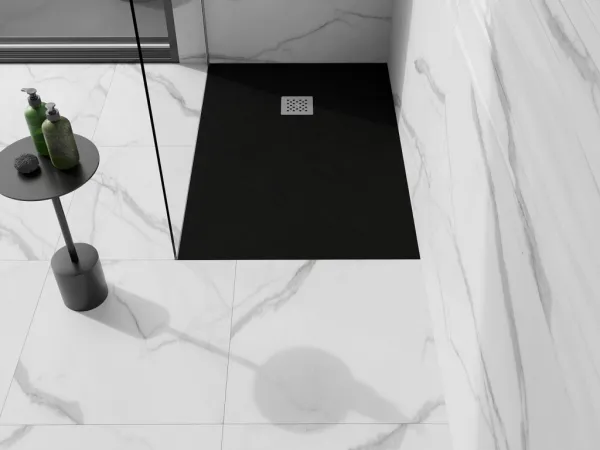 MEXEN - Stone+ sprchová vanička obdĺžniková 100x70, čierna 44707010