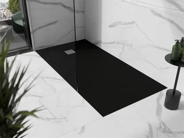 MEXEN - Stone+ sprchová vanička obdĺžniková 180x80, čierna 44708018