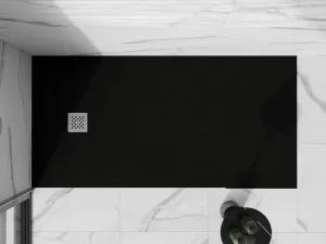 MEXEN - Stone+ sprchová vanička obdĺžniková 180x80, čierna 44708018