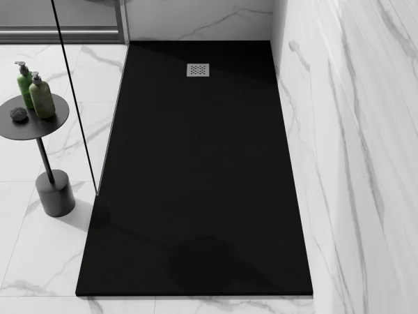 MEXEN - Stone+ sprchová vanička obdĺžniková 180x80, čierna 44708018