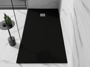 MEXEN - Stone+ sprchová vanička obdĺžniková 180x80, čierna 44708018