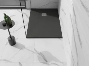 MEXEN - Stone+ sprchová vanička obdĺžniková 130x80, antracit 44718013