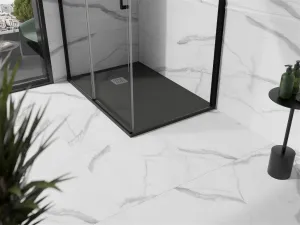 MEXEN - Stone+ sprchová vanička obdĺžniková 140x80, antracit 44718014