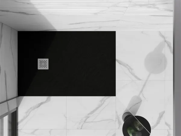 MEXEN - Stone+ sprchová vanička obdĺžniková 100x90, čierna 44709010
